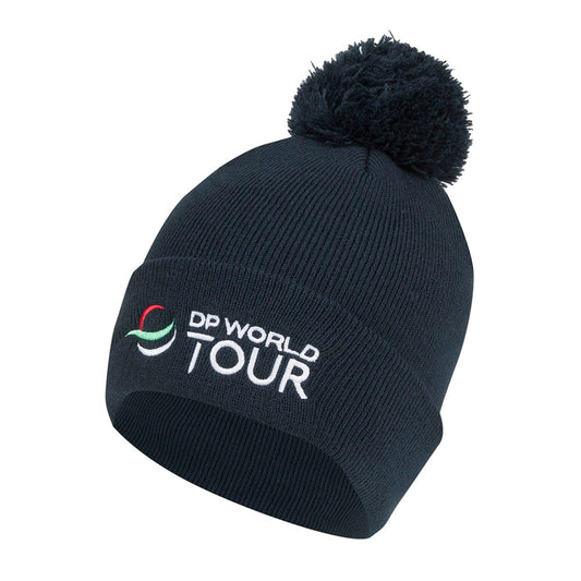 DP World Tour Bobble Hat - Navy - Front