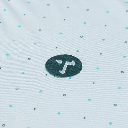 Men's DP World Tour/Oceantee Polo - Blue - Logo Close-up