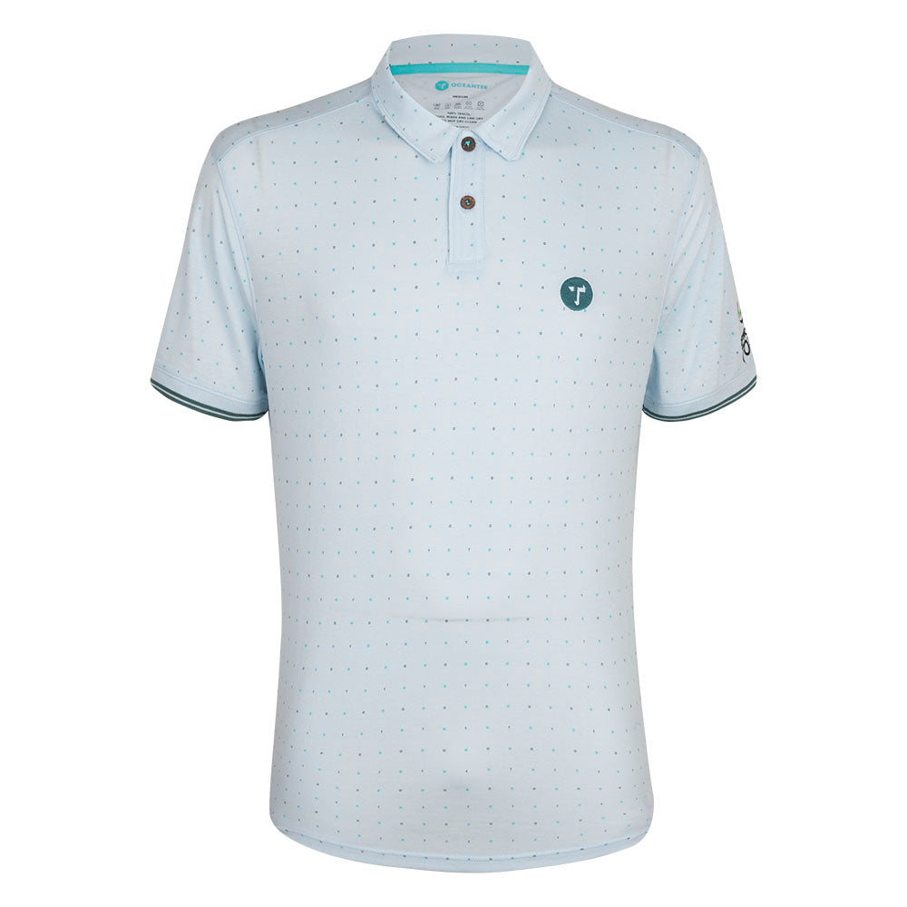 Men's DP World Tour/Oceantee Polo - Blue - Front