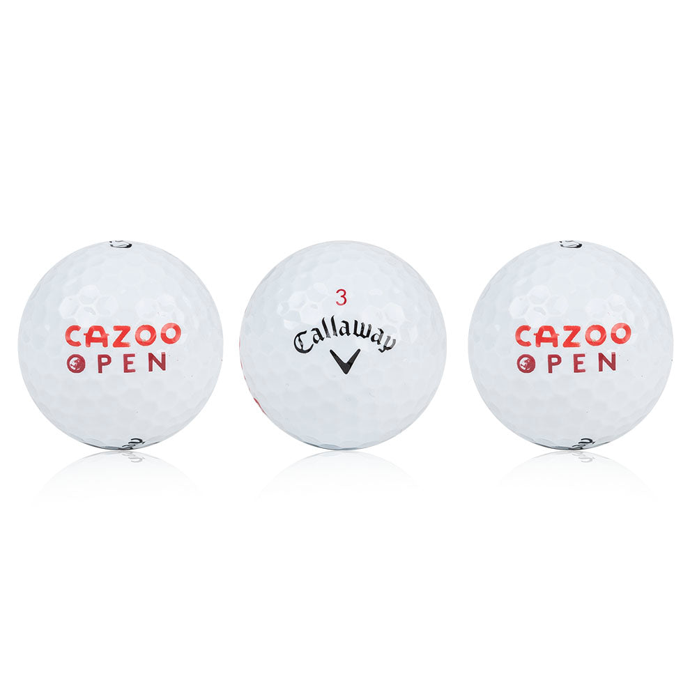 CAZOO Open Chrome Soft X Golf Balls 3 pk - Front