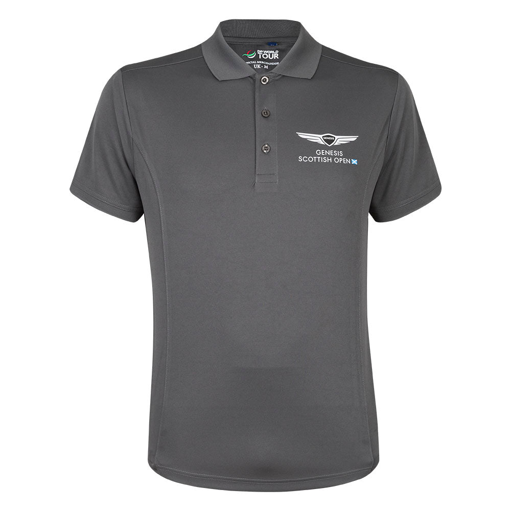 Genesis Scottish Open Men&#39;s Polo Shirt - Grey - Front