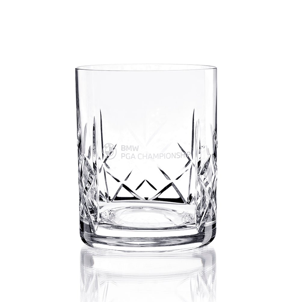 BMW PGA Championship Crystal Whiskey Glass - Front