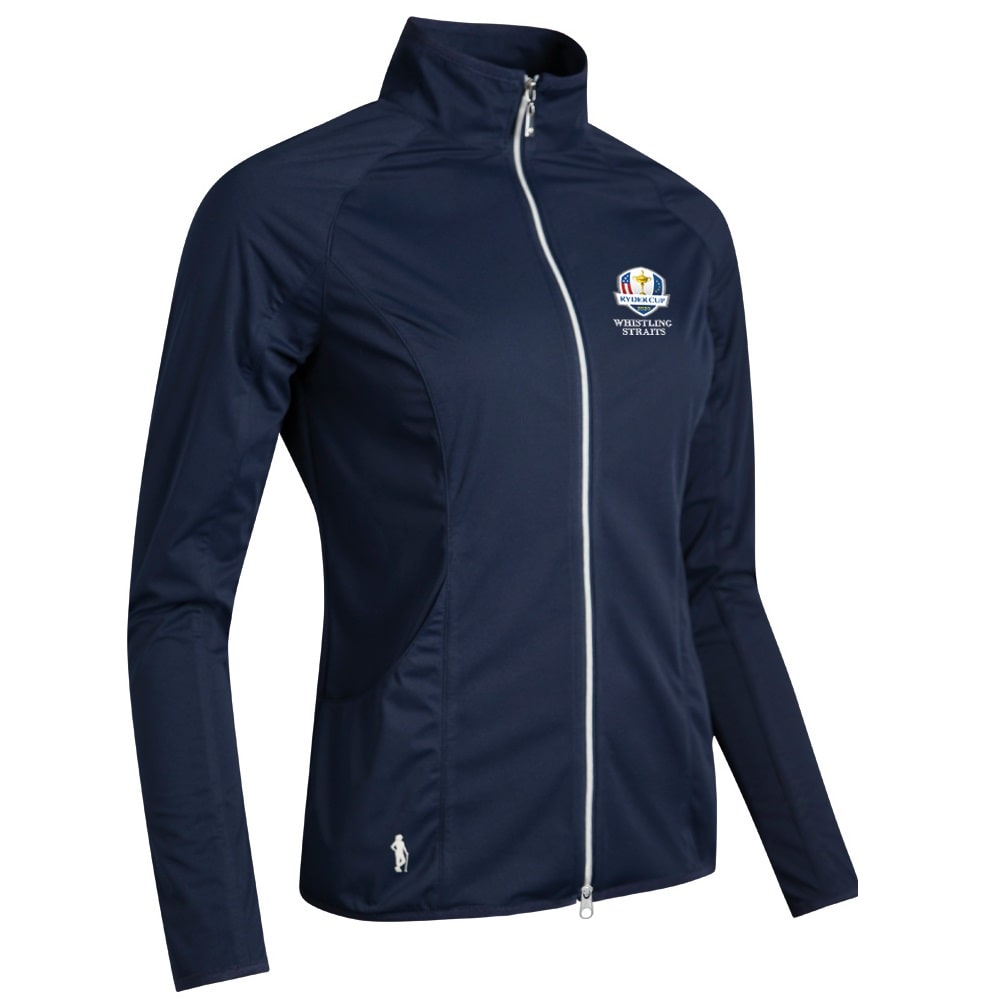 Women's Ryder Cup Poppy F/Zip Showerproof Jacket - Front